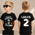 Custom Name Space Birthday Outfit Boy Shirt — product view 3