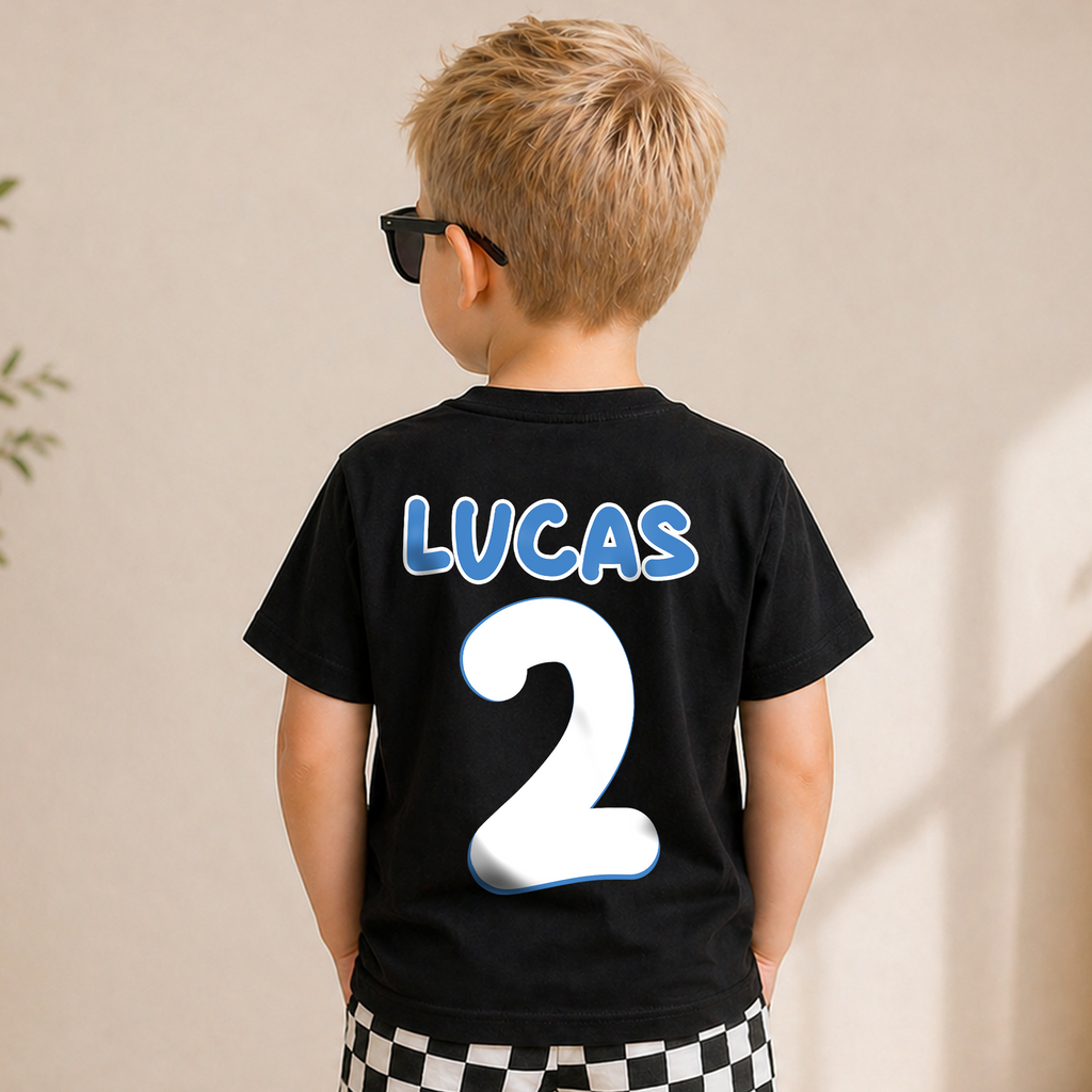 Personalized Astronaut 2nd Birthday Shirt, Custom Name — product view 2