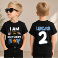 Personalized Astronaut 2nd Birthday Shirt, Custom Name — product view 3