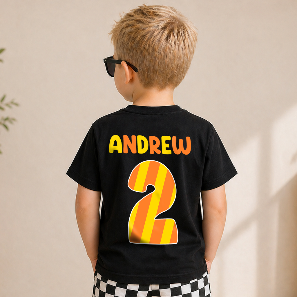 Personalized Construction Truck Birthday Boy Shirt 2, Digging It — product view 6