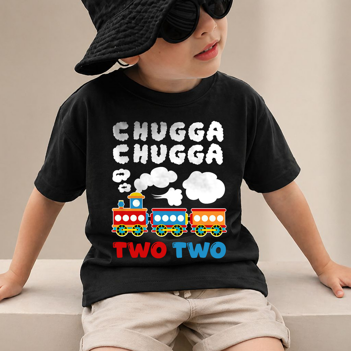 Custom Chugga Chugga Two Two Birthday Shirt for Boys — product view 2