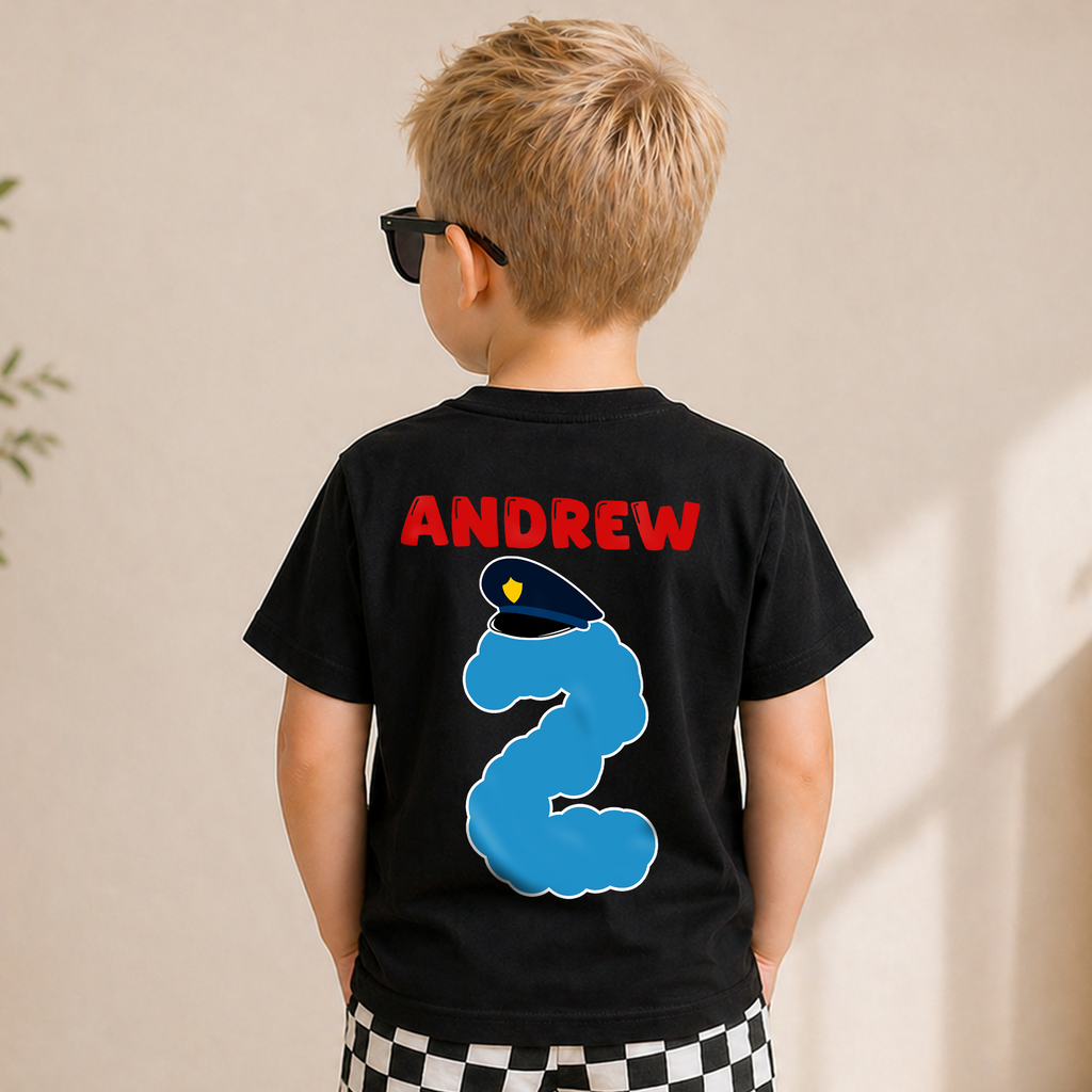Custom Chugga Chugga Two Two Birthday Shirt for Boys — product view 6