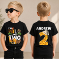 Custom I'm Wild and Two Birthday Shirt for Boys — product view 1