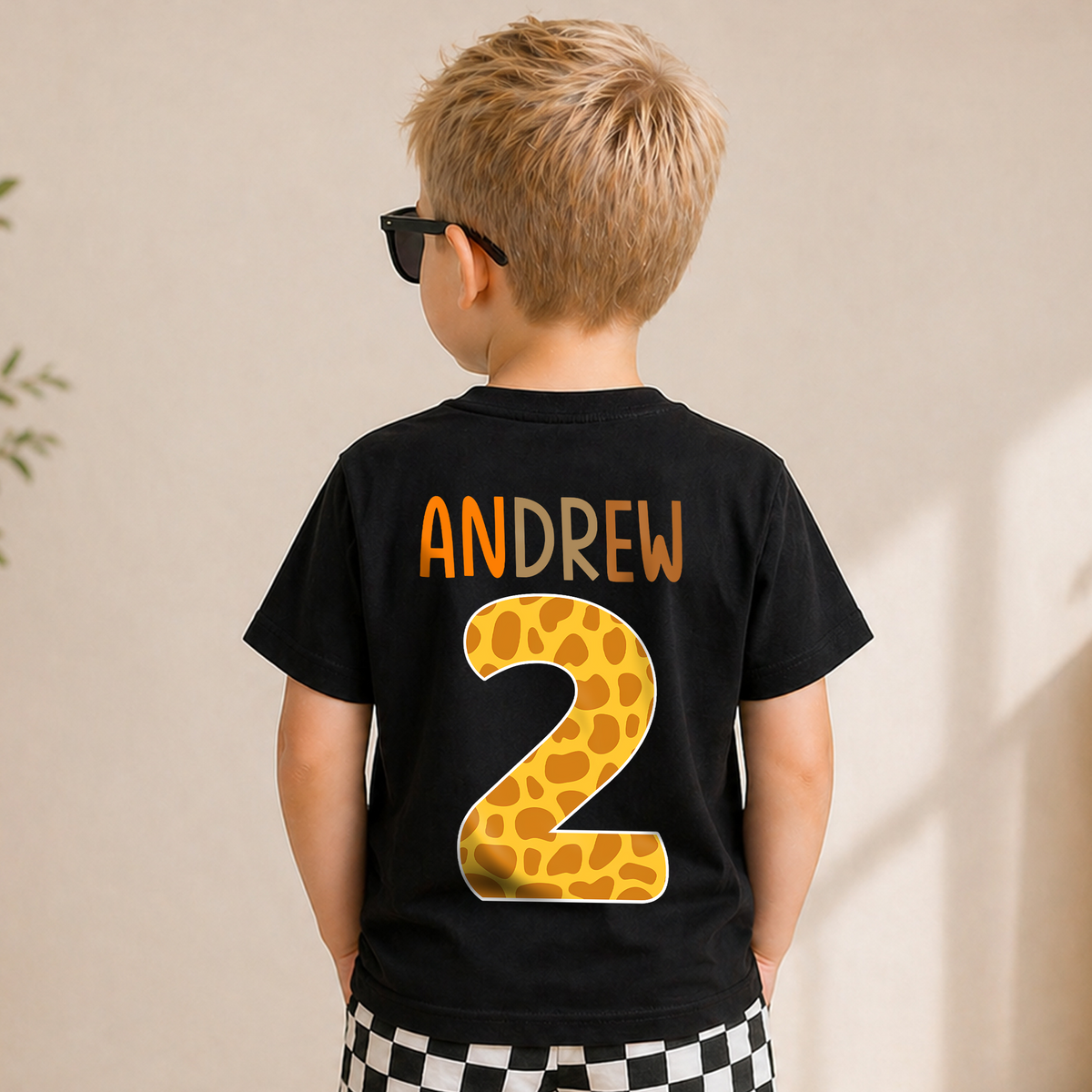 Boys Custom Wild Two Birthday Shirt for Boys — product view 6