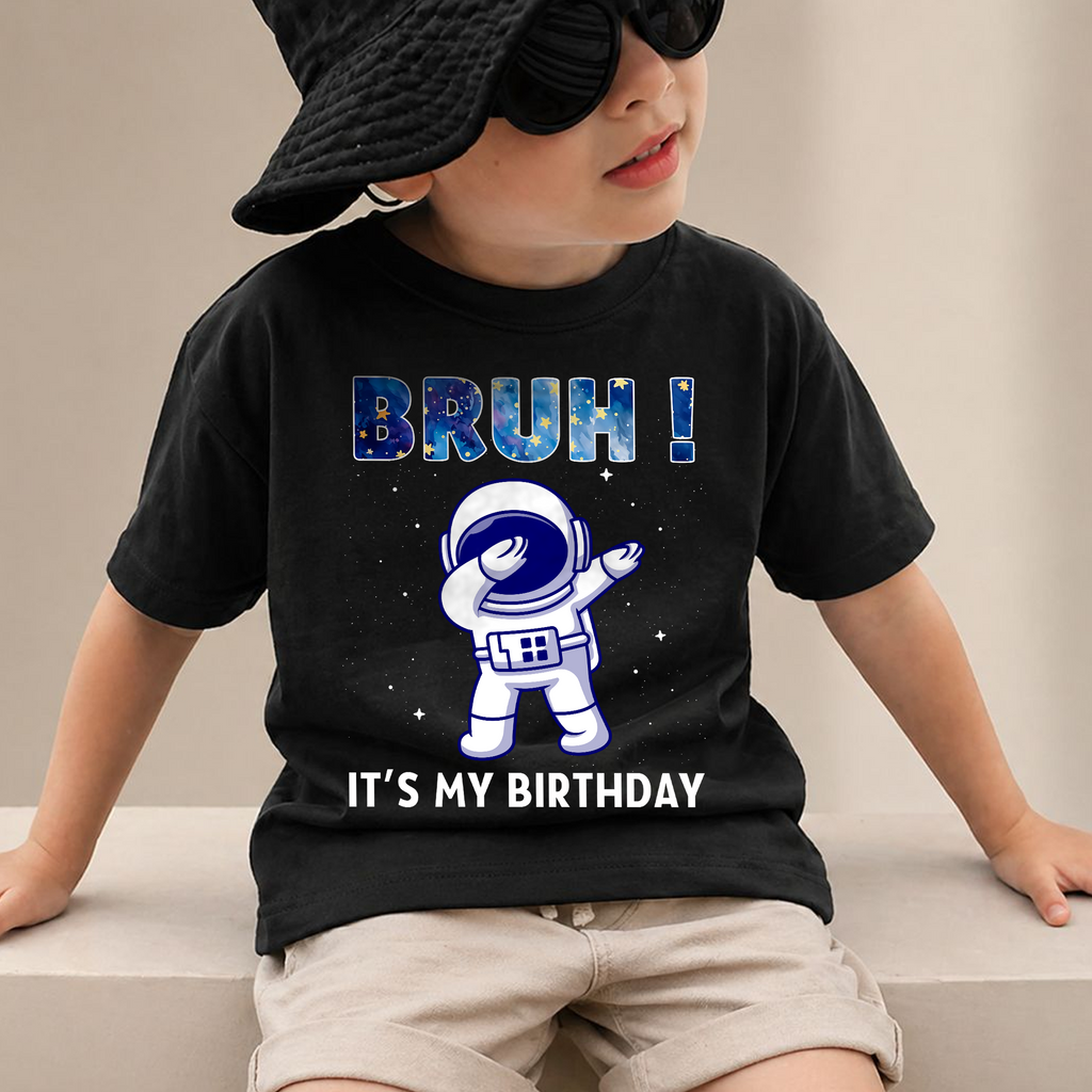 Boys Personalized Astronaut 2nd Birthday Shirt — product view 4