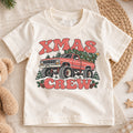 Retro Xmas Crew Shirt, Vintage Monster Truck Christmas T-Shirt, 4x4 Off Road Kids Holiday Tee, Toddler Christmas Tree Truck, Boys Xmas Gift — product view 1