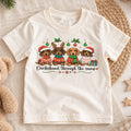 Dachshund Through The Snow Shirt, Cute Wiener Dogs Kids T-Shirt, Sausage Dogs In Christmas Sweaters Toddler Tee, Holiday Dog Lover Xmas Gift — product view 1