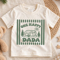 One Happy Dada Shirt, Camping Camper Toddler T-Shirt, Retro Nature Outdoors Kids Tee, Forest Trees Camping Graphic Top, Dad Toddler Gift — product view 1