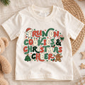 I Run On Cookies Christmas Cheer Shirt, Retro Gingerbread Toddler Tee, Cute Holiday Kids T-Shirt, Christmas Cookie Lover Top, Xmas Gift — product view 1