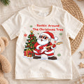 Rockin Around the Christmas Tree Santa Shirt, Guitar Music Christmas Kids Tee, Festive Holiday Outfit, Cute Christmas Gift for Toddlers — product view 1