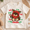 Cute Fa La La Ewok Christmas Shirt, Star Wars Holiday Kids Tee, Festive Winter Holiday Graphic Top, Fun Christmas Gift for Young Fans — product view 1