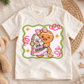 Cute Gingerbread Girl Christmas Shirt, Holiday Cake Cookie Tee, Festive Winter Kids Top, Cute Gingerbread Cookie Outfit, Gift For Kids — product view 1