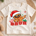 Funny Dabbing Gingerbread Bruh Christmas Shirt, Cool Cookie Holiday Kids Tee, Festive Winter Outfit, Funny Christmas Gift for Toddlers — product view 1