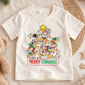 Merry Corgmas Christmas Shirt, Cute Corgi Tree Holiday Tee, Festive Winter Dogs Kids Top, Cute Corgi Christmas Outfit, Gift For Kids — product view 1