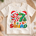 67 Squad Christmas Shirt, Candy Cane Number 67 Kids T-Shirt, Holiday Team Group Toddler Tee, Christmas Tree Santa Hat Graphic Top, Xmas Gift — product view 1