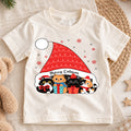 Merry Catmas Shirt, Cute Christmas Cats Kids T-Shirt, Kittens In Santa Hat Toddler Tee, Holiday Kitten Lover Graphic Top, Cats Xmas Gift — product view 1