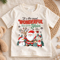 It's the Most Wonderful Time of the Year Kids Shirt, Cute Holiday Characters Graphic Tee, Festive Winter Outfit, Christmas Gift for Toddlers — product view 1