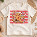 Funny Broken Gingerbread Man Christmas Shirt, Cookie Accident Holiday Tee, Festive Kids Top, Funny Gingerbread Cookie Outfit, Gift For Kids — product view 1