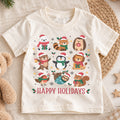 Christmas Treats Kids Shirt, Gingerbread Hot Cocoa Holiday Tee, Cute Christmas Sweets T Shirt, Xmas Baking Gift for Kids — product view 1