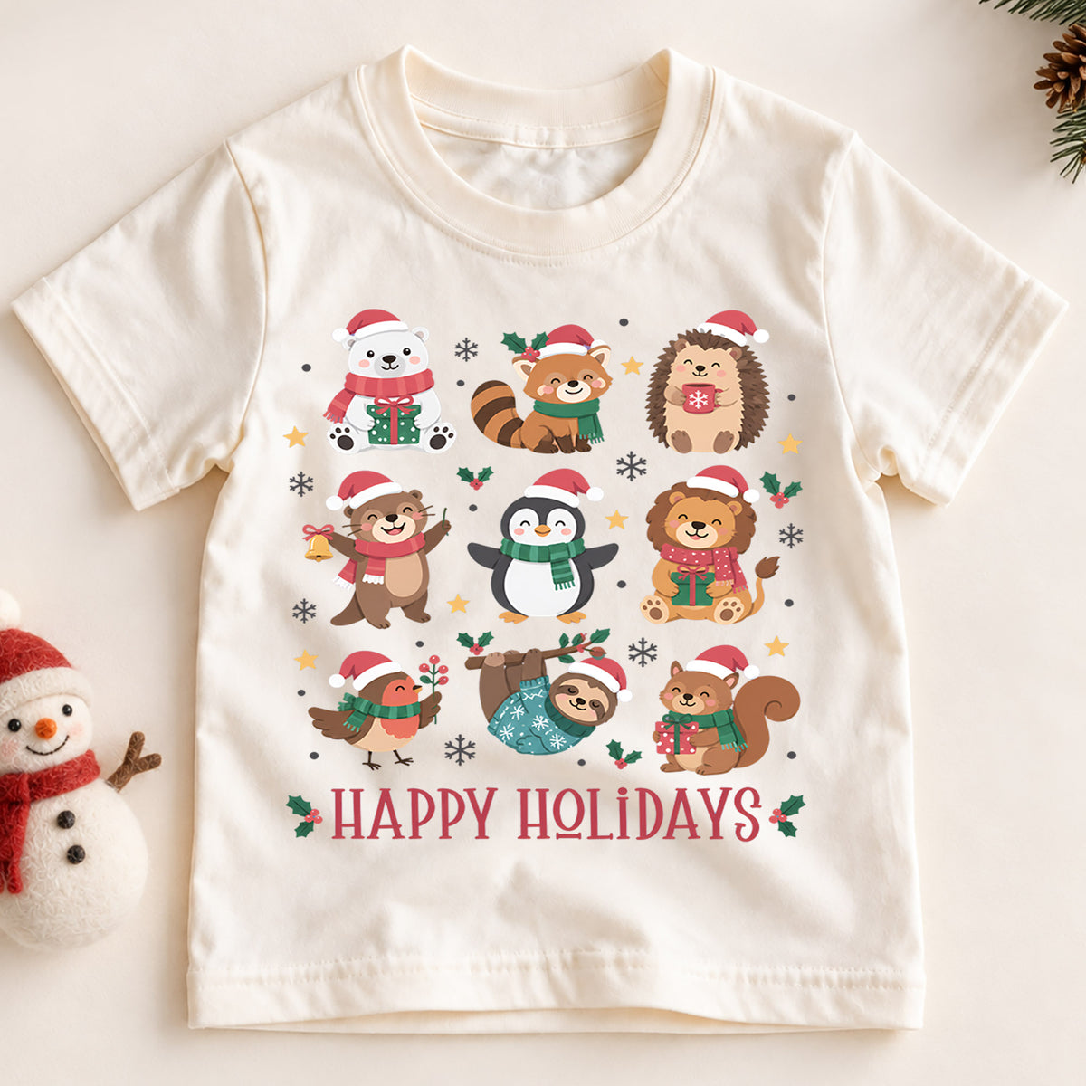 Christmas Treats Kids Shirt, Gingerbread Hot Cocoa Holiday Tee, Cute Christmas Sweets T Shirt, Xmas Baking Gift for Kids — product view 2