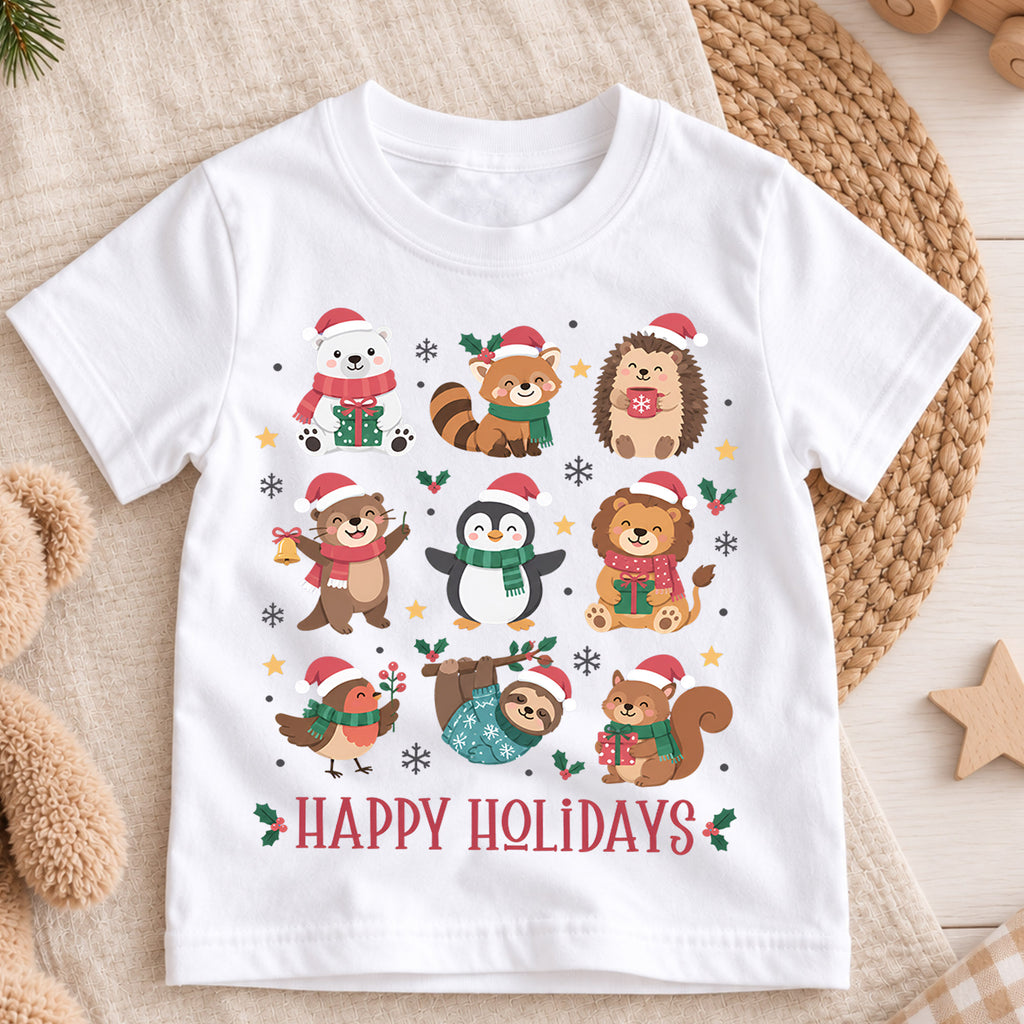 Christmas Treats Kids Shirt, Gingerbread Hot Cocoa Holiday Tee, Cute Christmas Sweets T Shirt, Xmas Baking Gift for Kids — product view 3