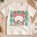 Festive Goose Kids Christmas Shirt, Funny Goose Holiday Tee, Cute Bird Christmas Outfit for Toddlers — product view 1