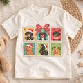 Dachshund Christmas Kids Shirt, Cute Sausage Dog Holiday Tee, Festive Christmas Outfit, Holiday Gift for Dog Lovers Holiday Gift Idea — product view 1