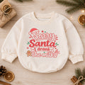 Sorry Santa I Drank The Milk Baby Romper, Funny Christmas Baby Outfit, Gingerbread Holiday Romper, Cute Xmas Gift — product view 1