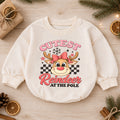 Cutest Reindeer Baby Girl Christmas Outfit, Pink Reindeer Holiday Romper, Toddler Girl Xmas Romper, Christmas Baby Gift — product view 1