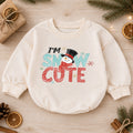 Im Snow Cute Christmas Baby Outfit, Snowman Holiday Romper, Toddler Christmas Romper, Winter Baby Outfit, Xmas Baby Gift — product view 1