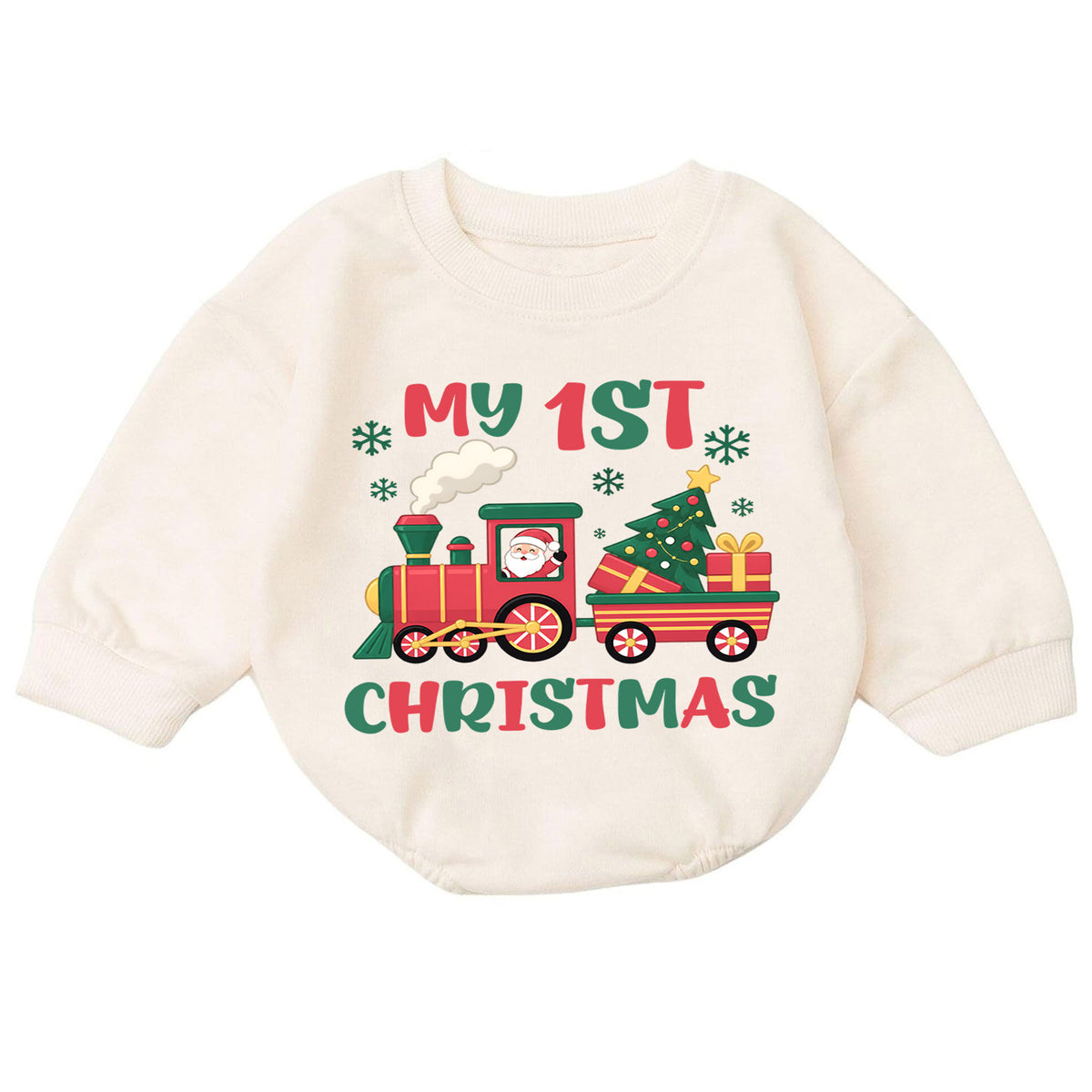 Baby First Christmas Outfit, My 1st Christmas Tree Baby Romper, Infant Christmas Outfit, Toddler Holiday Romper, First Xmas Gift — product view 7