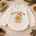 Can't Catch Me Gingerbread Baby Romper, Funny Christmas Cookie Romper, Toddler 1st Birthday Holiday Outfit, Cute Xmas Gift for Baby — product view 1