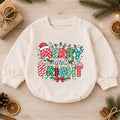 Merry and Bright Christmas Baby Romper, Festive Holiday Outfit, Toddler Christmas Romper, Cute 1st Christmas Gift for Baby — product view 1