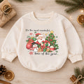 It's the Most Wonderful Time of the Year Baby Romper, Santa Snowman Christmas Outfit, Cute 1st Christmas Gift for Baby — product view 1