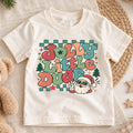 Jolly Little Dude Kids Christmas Shirt, Cool Santa Sunglasses Tee, Retro Holiday Outfit for Boys, Funny Christmas Gift for Little Kids — product view 1