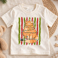 Funny Christmas Cat Kids Shirt, Cat Wrapped in Lights Holiday Tee, Cute Festive Outfit, Christmas Gift for Kids Cute Christmas Gift Idea — product view 1
