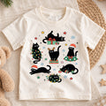 Funny Black Cat Christmas Shirt for Kids, Holiday Kitty Tee, Cute Festive Outfit, Christmas Gift for Cat Lovers Festive Holiday Gift Idea — product view 1