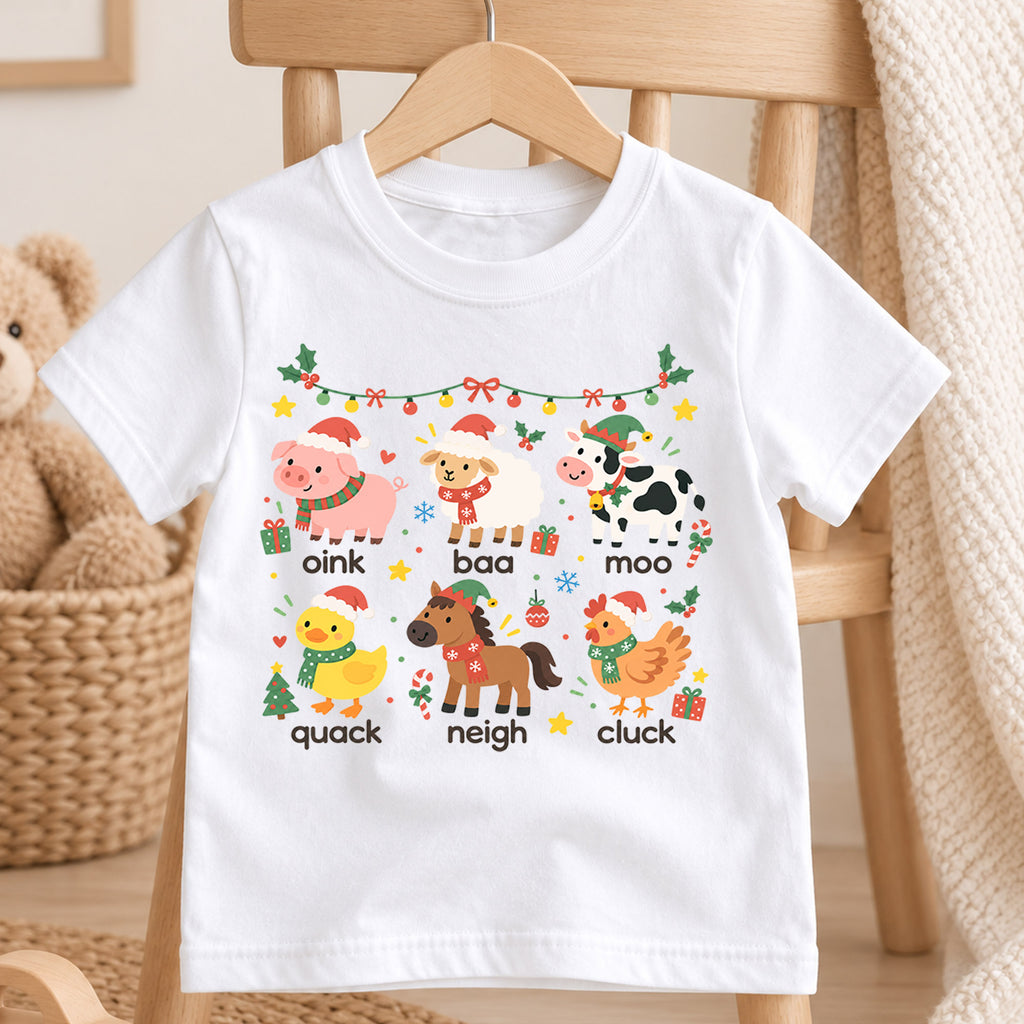 Christmas Cat Faces Kids Shirt, Cute Kitty Holiday Tee, Festive Christmas Outfit, Holiday Gift for Kids, Cute Holiday Party Shirt for Boys — product view 4