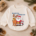Santa Squad Baby Romper, Santa Reindeer Penguin Christmas Outfit, Cute Toddler Holiday Romper, Christmas Baby Gift — product view 1