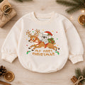 My First Christmas Koala Baby Romper, Reindeer Holiday Outfit, Cute Baby Christmas Clothes, Toddler Xmas Gift — product view 1