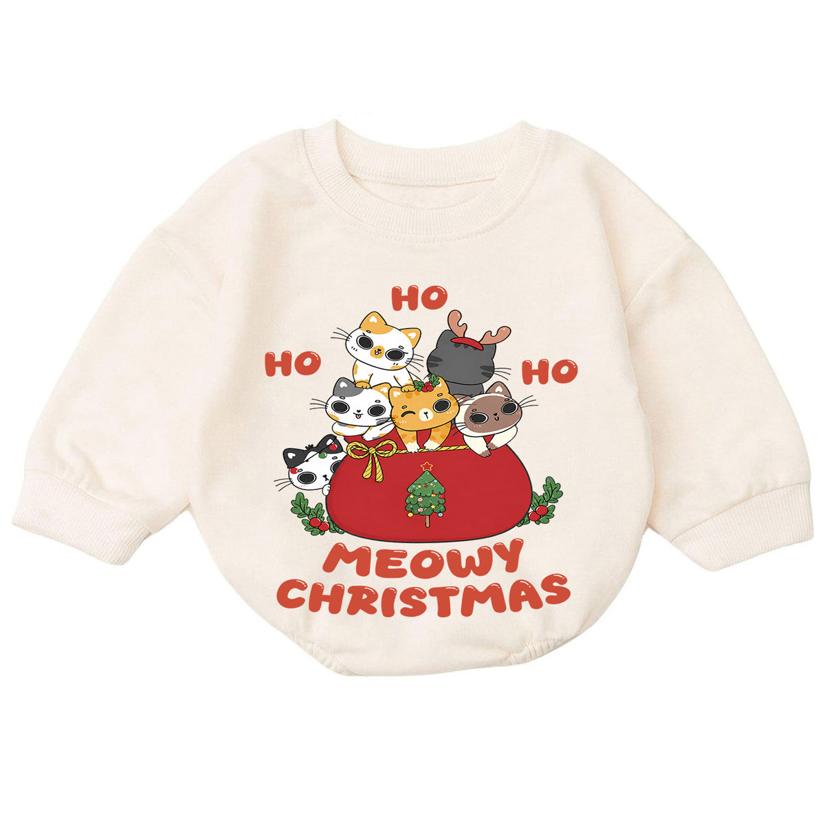 Ho Ho Ho Football Snowman Baby Romper, Sports Christmas Holiday Outfit, Cute Toddler Xmas Clothes, Football Christmas Gift — product view 7