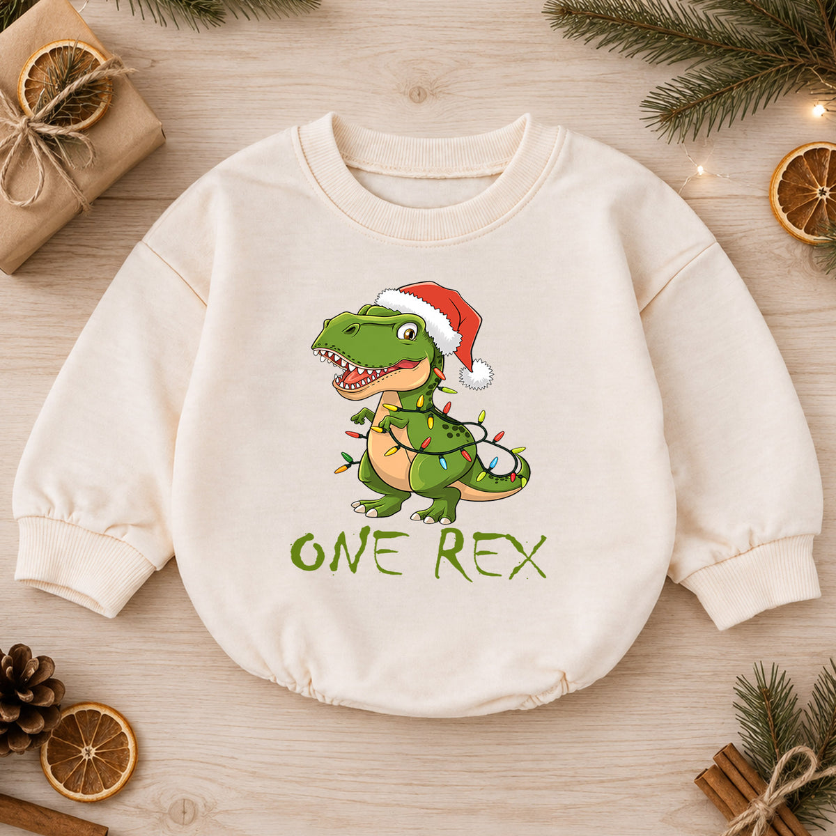 Meowy Christmas Cat Baby Romper, Black Kitty Holiday Outfit, Cute 1st Christmas Keepsake, 1st Birthday Xmas Gift for Cat Lovers — product view 1