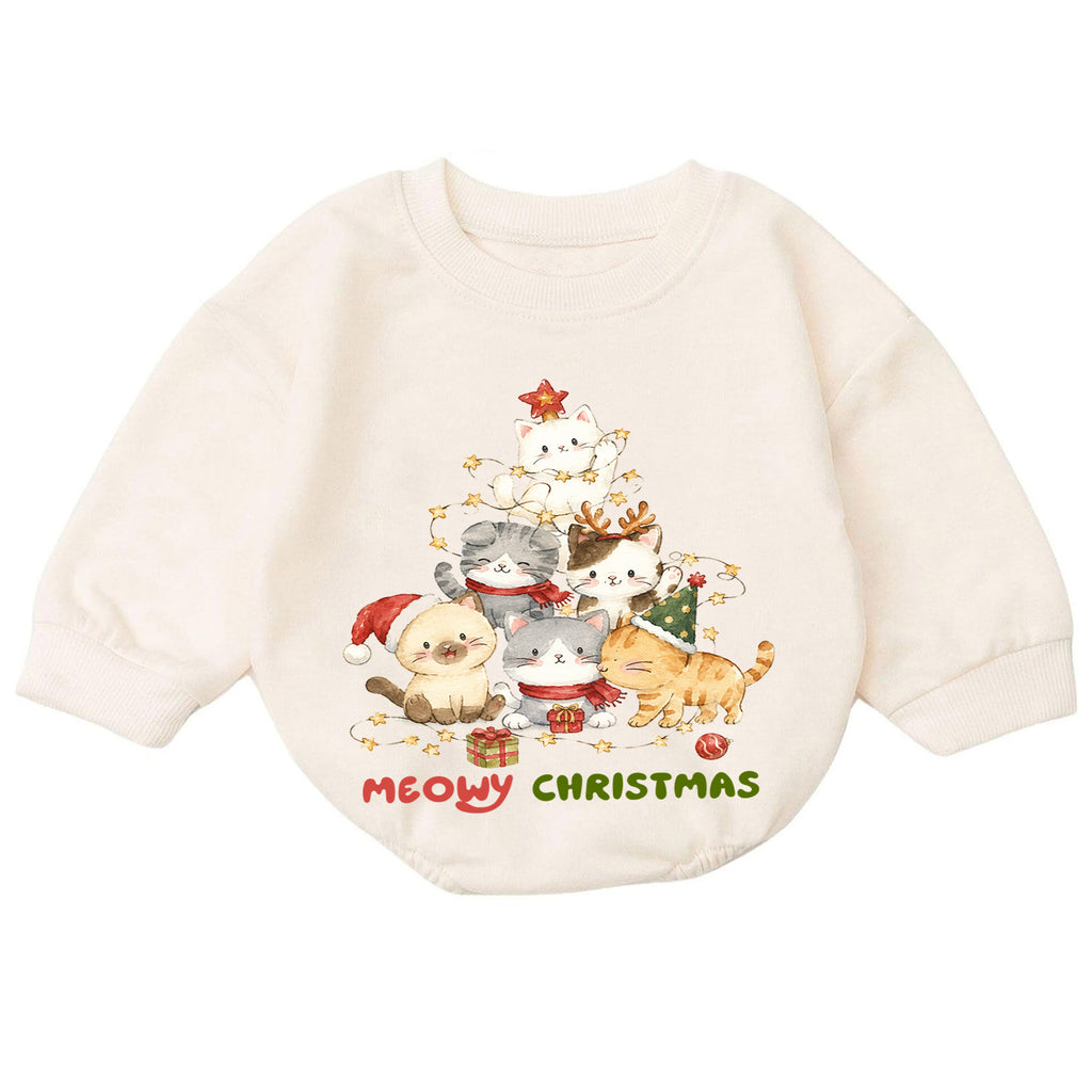 My First Christmas Baby Romper, Christmas Tree Baby Holiday Outfit, Baby 1st Christmas & 1st Birthday Romper, Cute Toddler Xmas Gift — product view 7