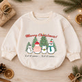 Penguin Family Christmas Baby Romper, Let It Snow Holiday Outfit, Toddler Christmas Romper, Cute 1st Christmas Gift for Baby — product view 1