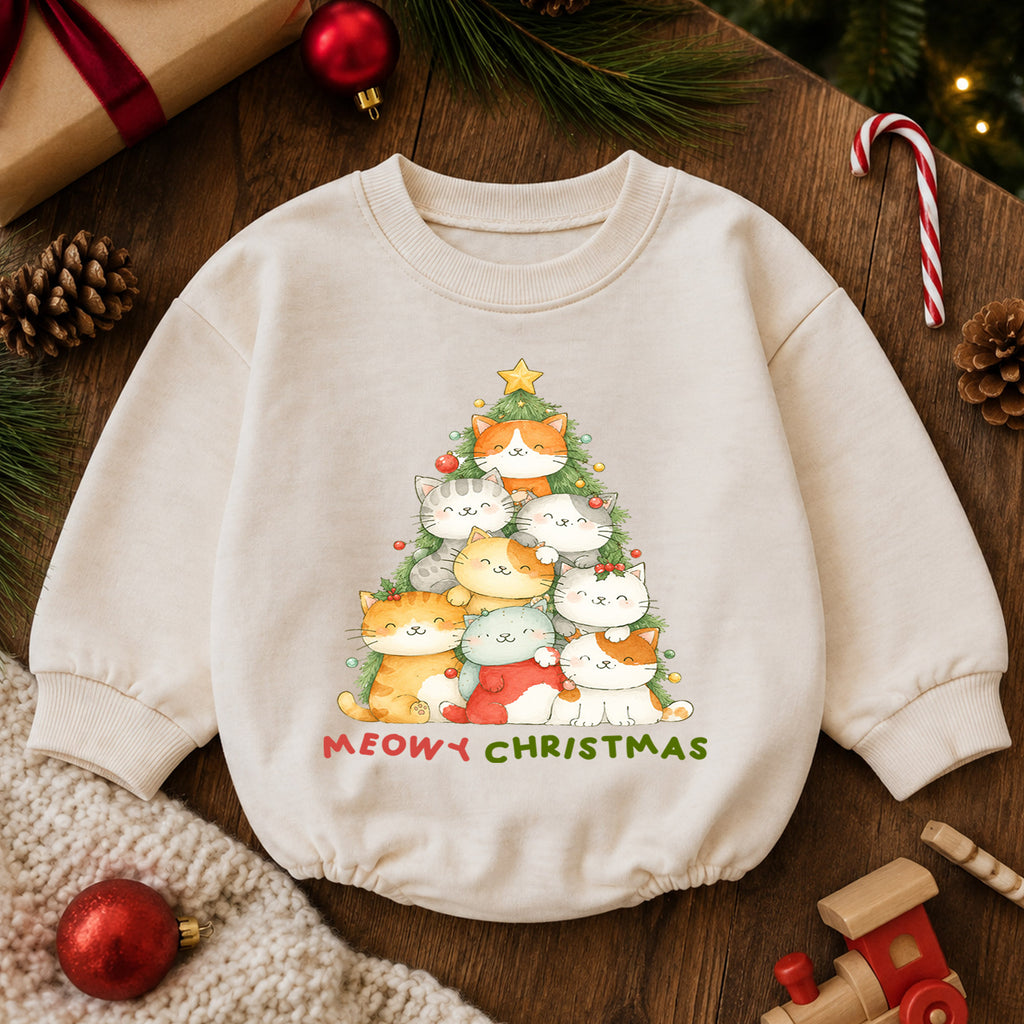 Vintage Snowman First Christmas Baby Romper, My 1st Christmas & 1st Birthday Holiday Outfit, Retro Snowman Xmas Gift — product view 6