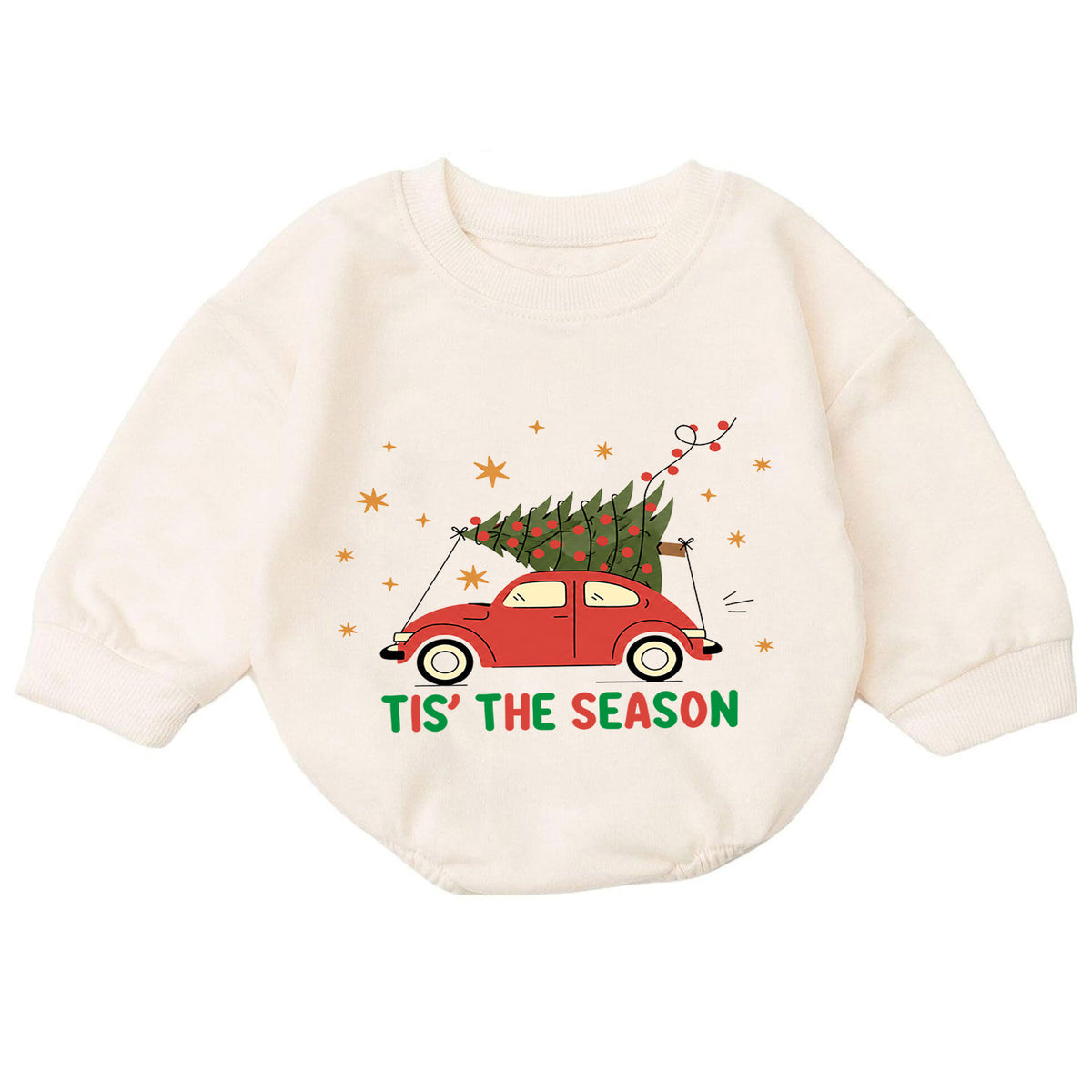 Christmas Movie With Mommy Baby Romper, Watching Christmas Movies Toddler Outfit, Mommy and Me Xmas Romper 1st Birthday Holiday Gift — product view 7