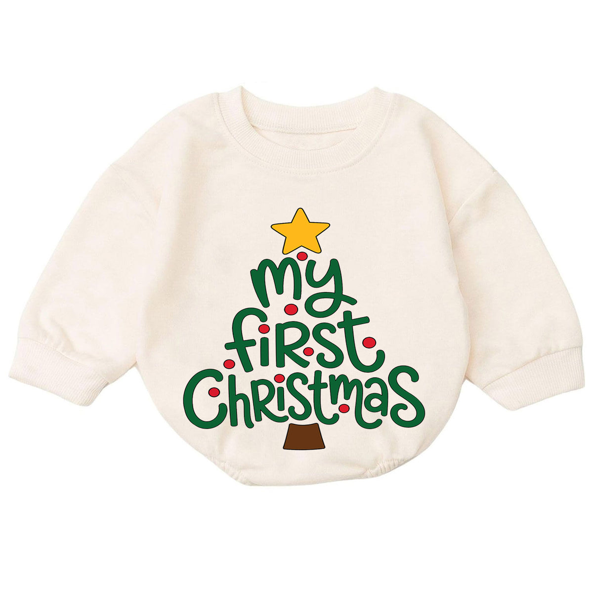 God Says I Am Christmas Baby Romper, Christian Baby 1st Birthday Holiday Outfit, Faith Christmas Romper for Toddler, Religious Gift — product view 7