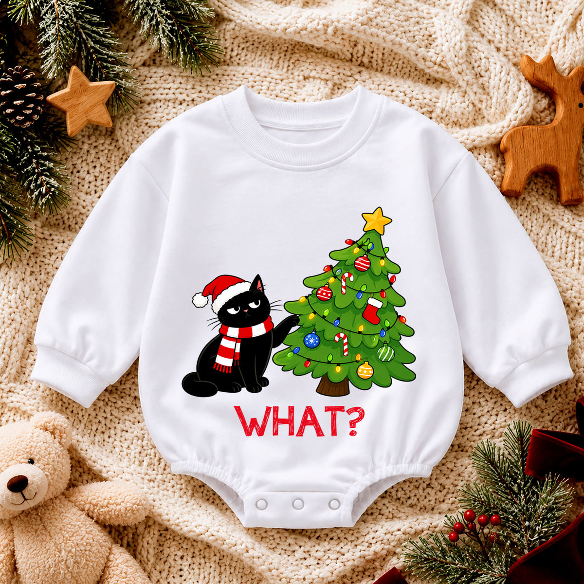Cuter Than a Christmas Cookie Baby Romper, Gingerbread Toddler 1st Birthday Holiday Outfit, Cute Christmas Romper, Baby Xmas Gift — product view 4