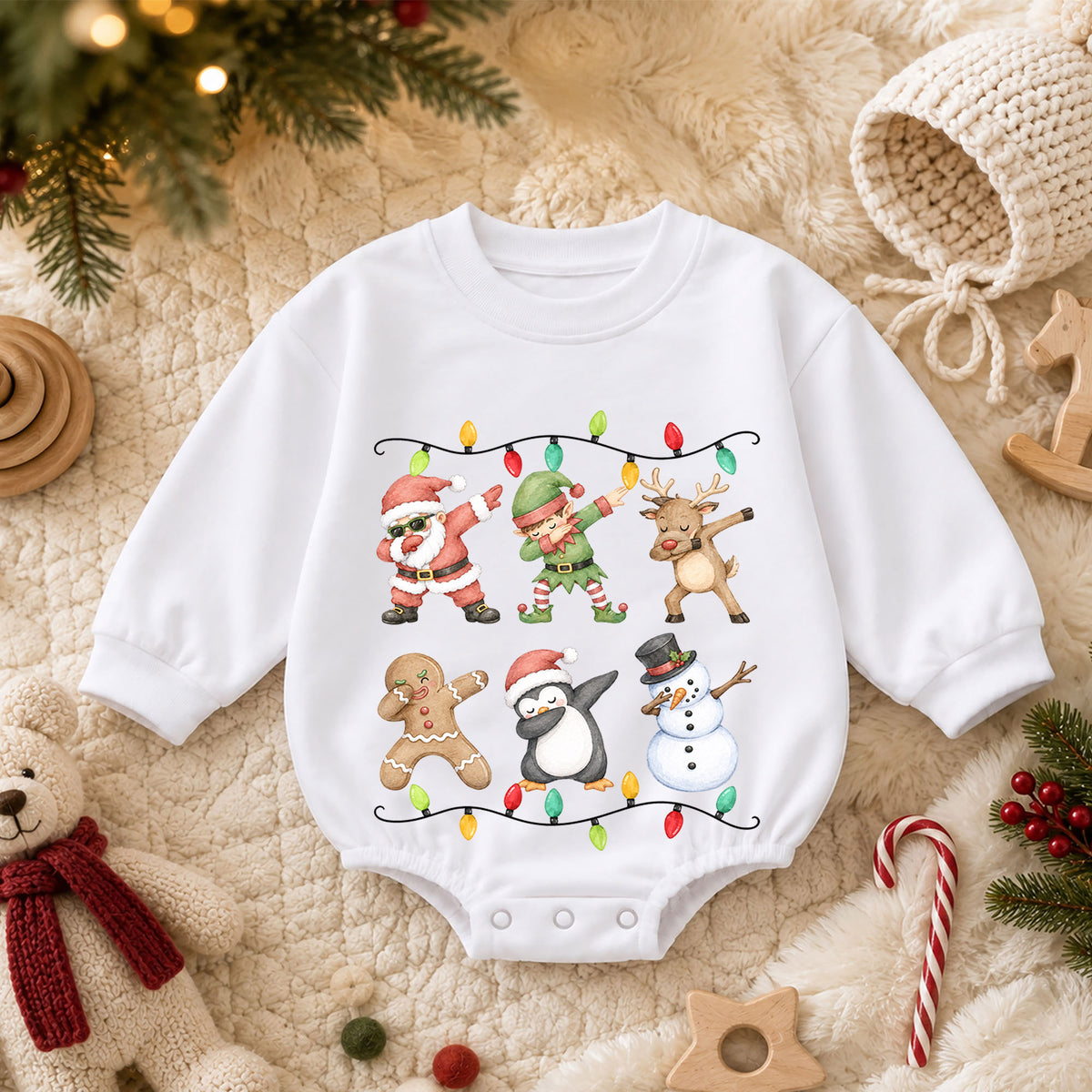 Sorry Santa I Drank the Milk Baby Romper, Funny Christmas Toddler Outfit, Santa Milk Xmas Romper, 1st Birthday Holiday Gift for Baby — product view 3