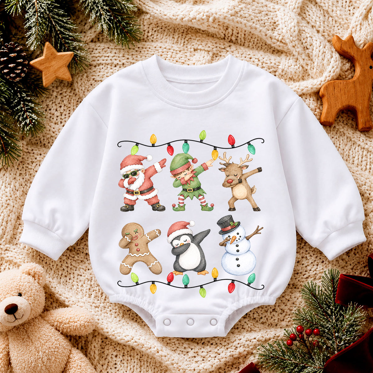 Sorry Santa I Drank the Milk Baby Romper, Funny Christmas Toddler Outfit, Santa Milk Xmas Romper, 1st Birthday Holiday Gift for Baby — product view 4